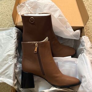Brown Coach Ankle Boots